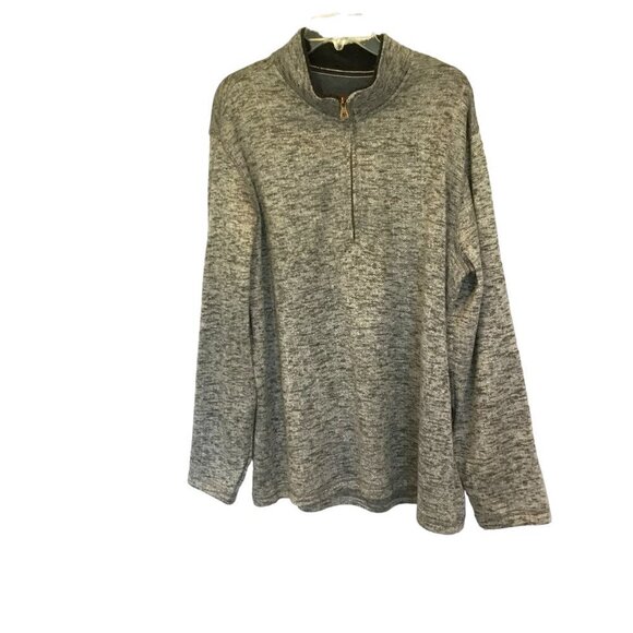 Weatherproof Men's Vintage Quarter Zip Pullover Sweater Size XXL in Gray Golf - Picture 1 of 9